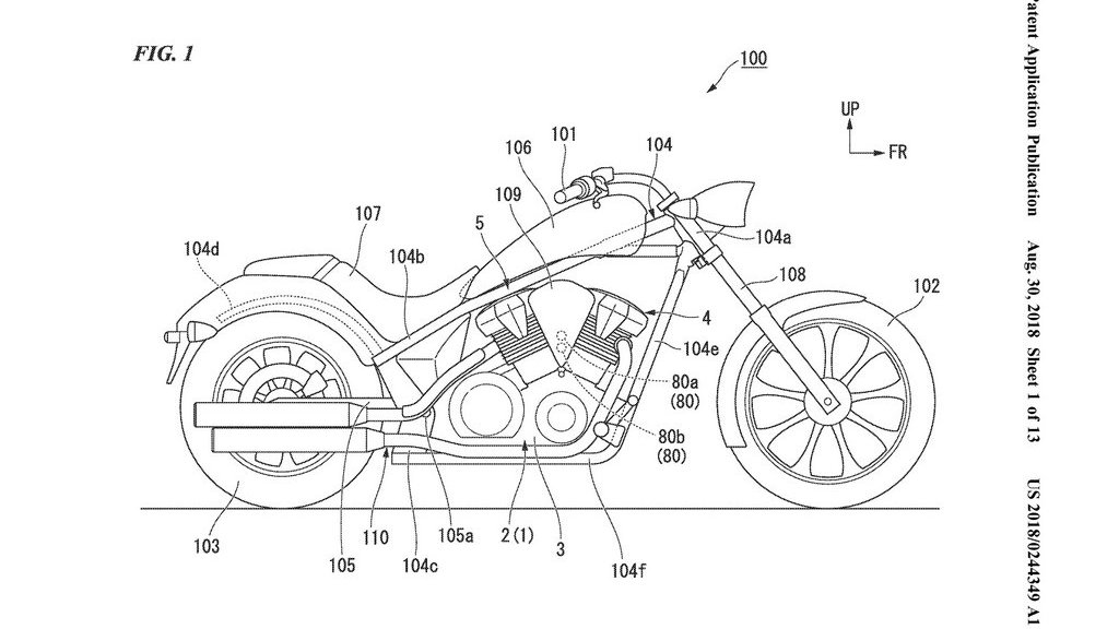 Honda DCT cruiser patent